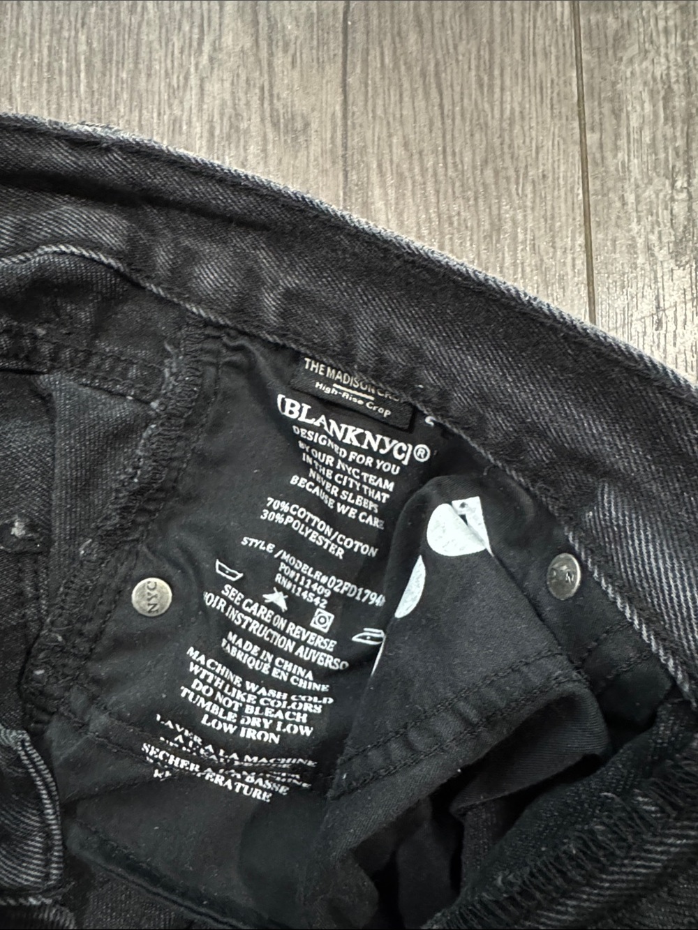 Blank NYC Under My Thumb Madison Distressed Fray Crop Skinny Jeans 28 - Picture 4 of 4